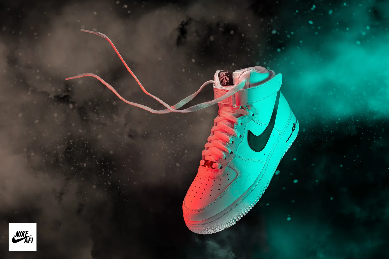 Nike trainer product photograph from the Raid Media portfolio