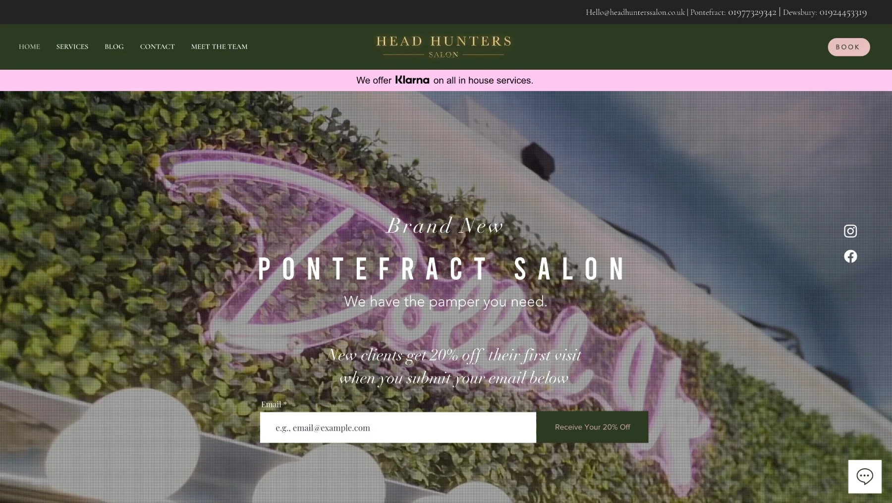 Salon website — design from the RAID archive