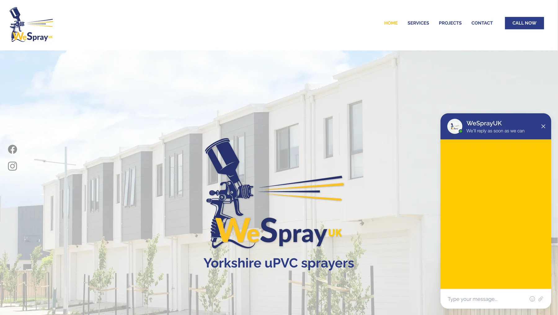 Trade services website — design from the RAID archive